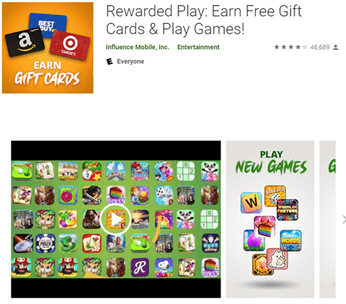 Rewarded Play review screenshot
