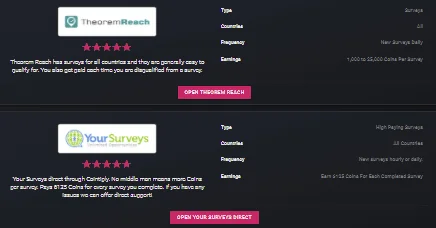 Cointiply review screenshot