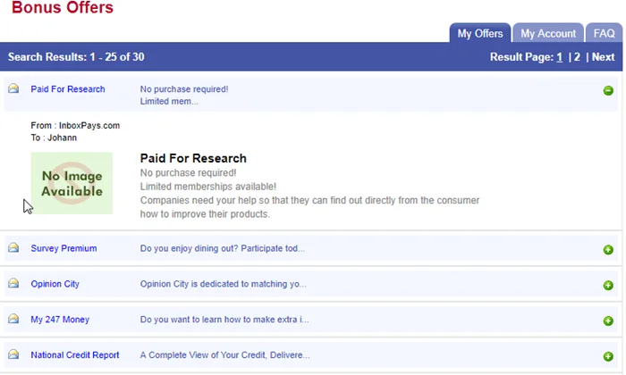 InboxPays review screenshot